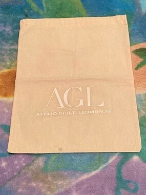 AGL Beige Dust Bag with White Logo